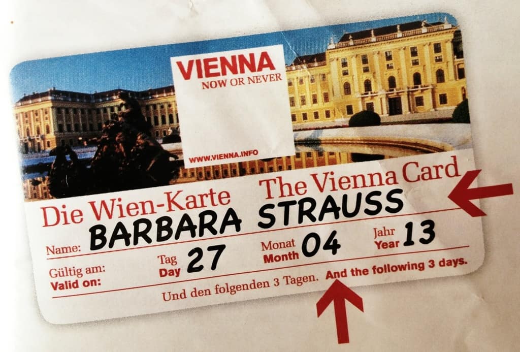visit card vienna