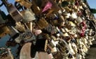 Lover’s Locks on Pont des Arts in Paris